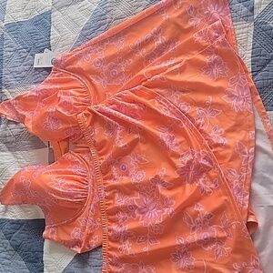 Tankini and swim skirt